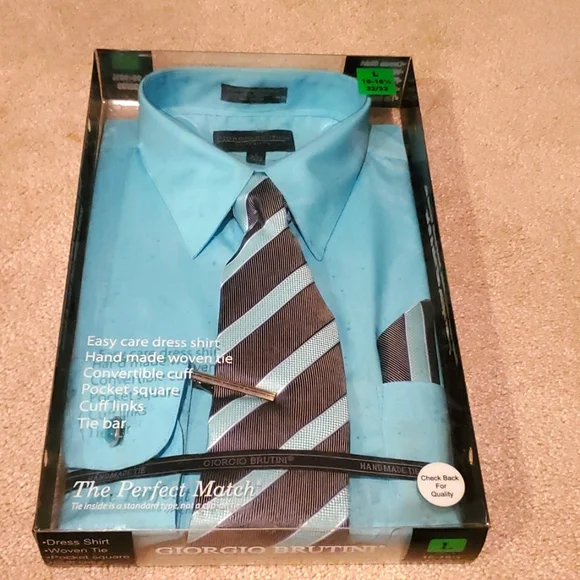 Giorgio Brutini Shirts New Men Dress Shirt Sz L Poshmark